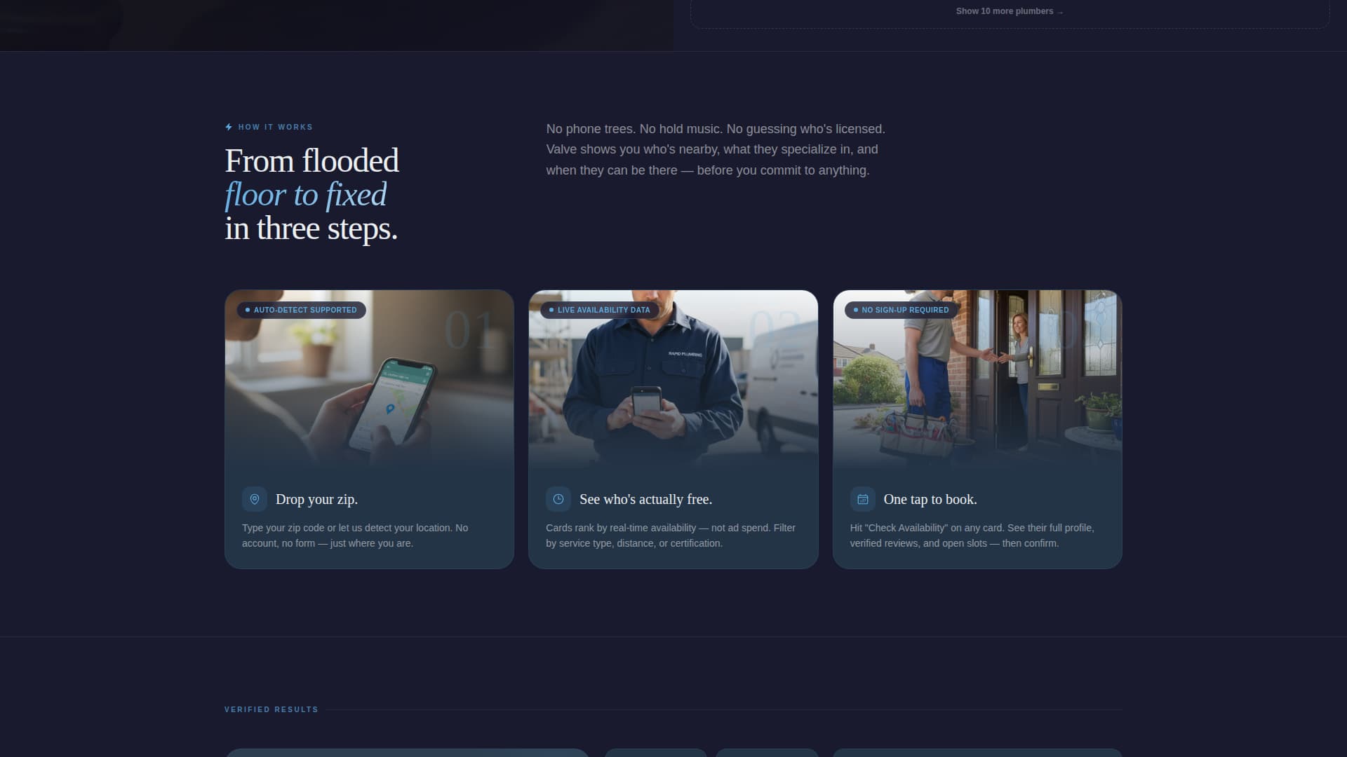 Valve - Reliable Plumbing Landing Page Template