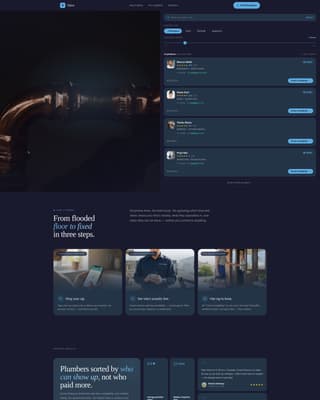 Valve - Reliable Plumbing Landing Page Template