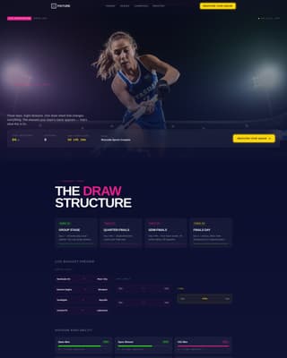 Field Hockey Specialist Professional Website Template