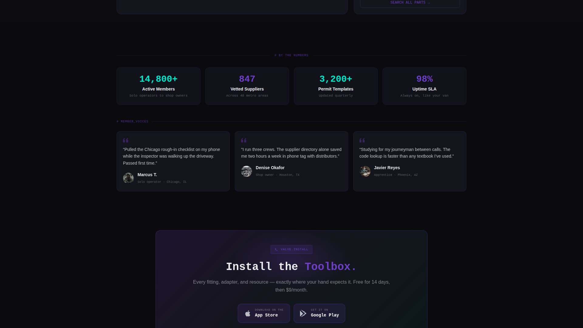 Conduit — Trusted Plumbing Services Landing Page Template