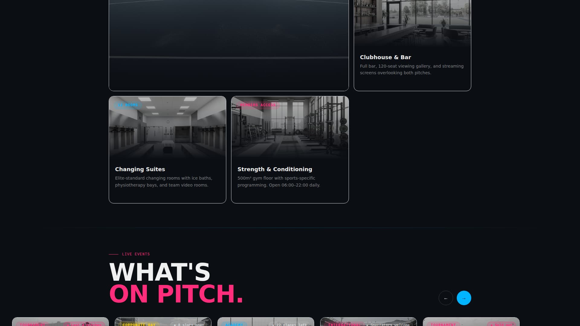 Field Hockey Specialist Booking Website Template