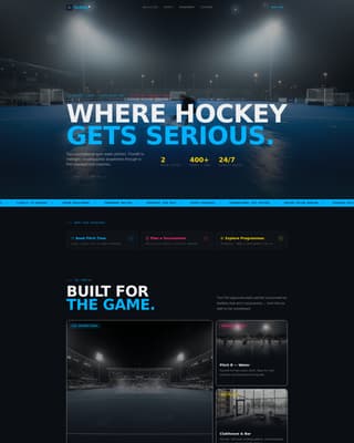 Field Hockey Specialist Booking Website Template