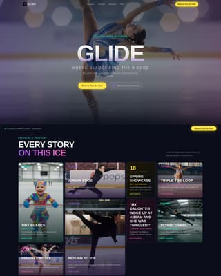 Skating & Winter Sports Booking Website Template