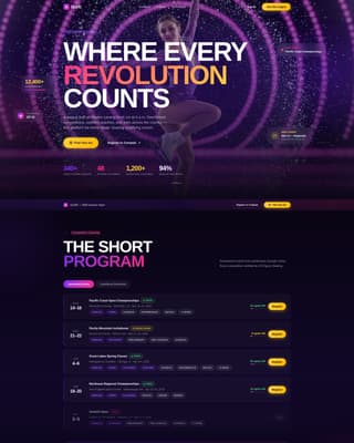 Figure Skating Professional Website Template