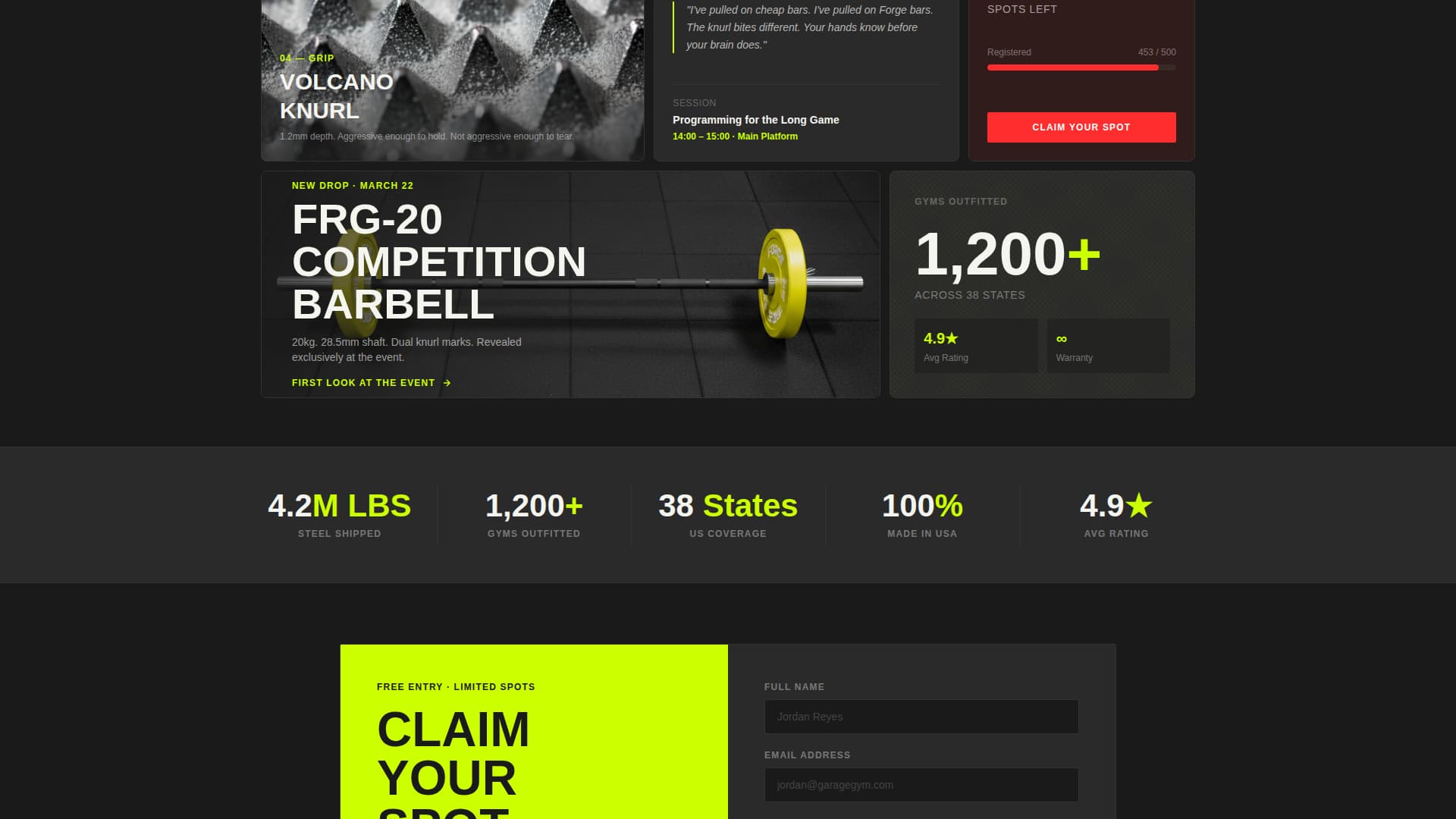 Sports Equipment Brand Professional Website Template