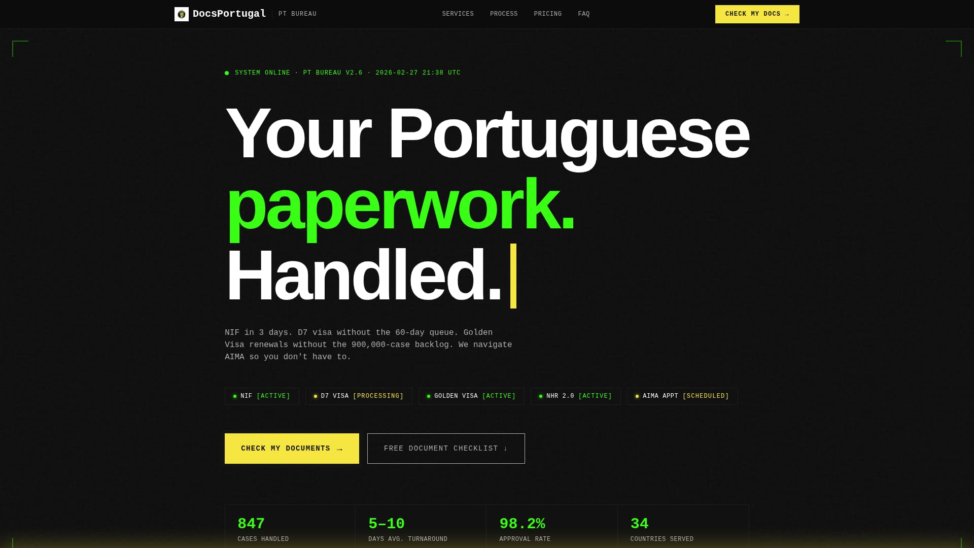 Docs - Brutalist Documentation Landing Page Template
