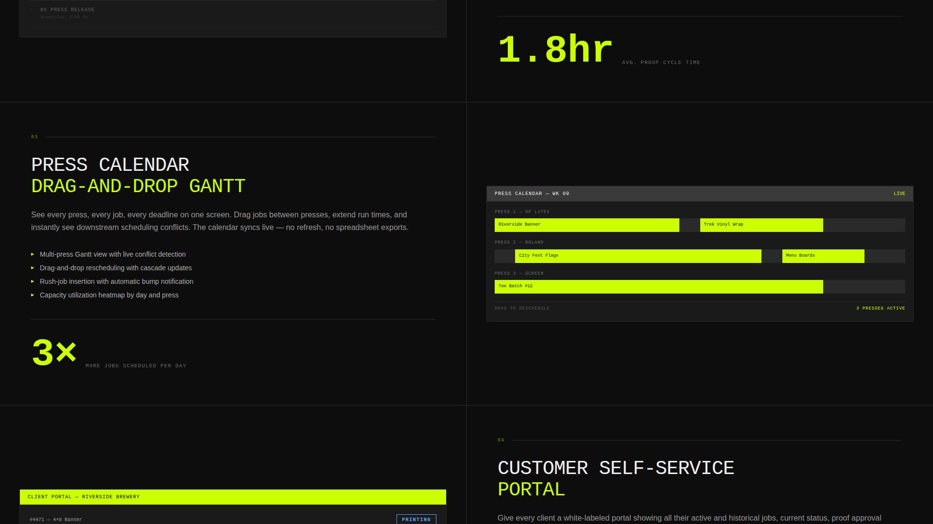 Spool — Efficient Print Production Landing Page Template