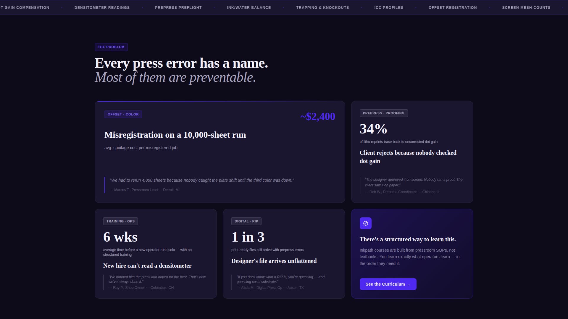 Printing Digital Presence Professional Website Template
