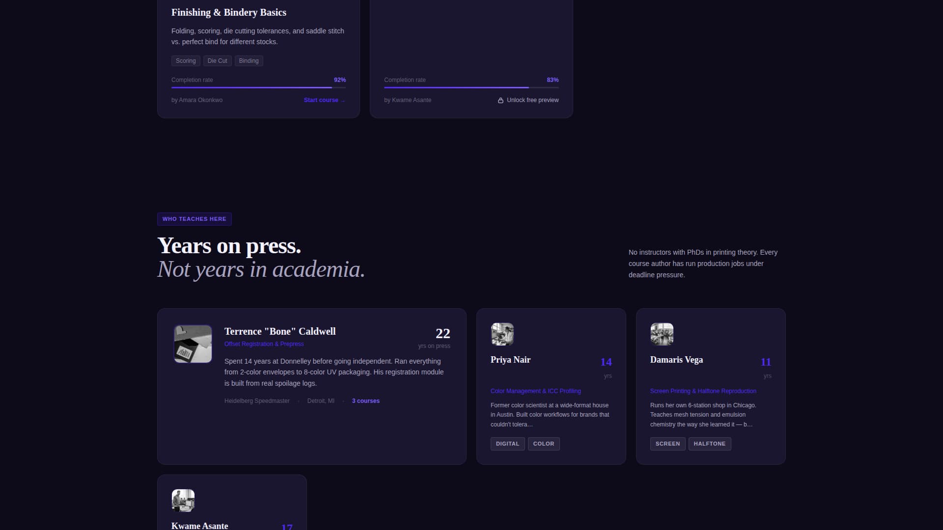 Printing Digital Presence Professional Website Template