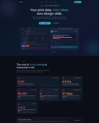 Imprint - Powerful Printing Landing Page Template