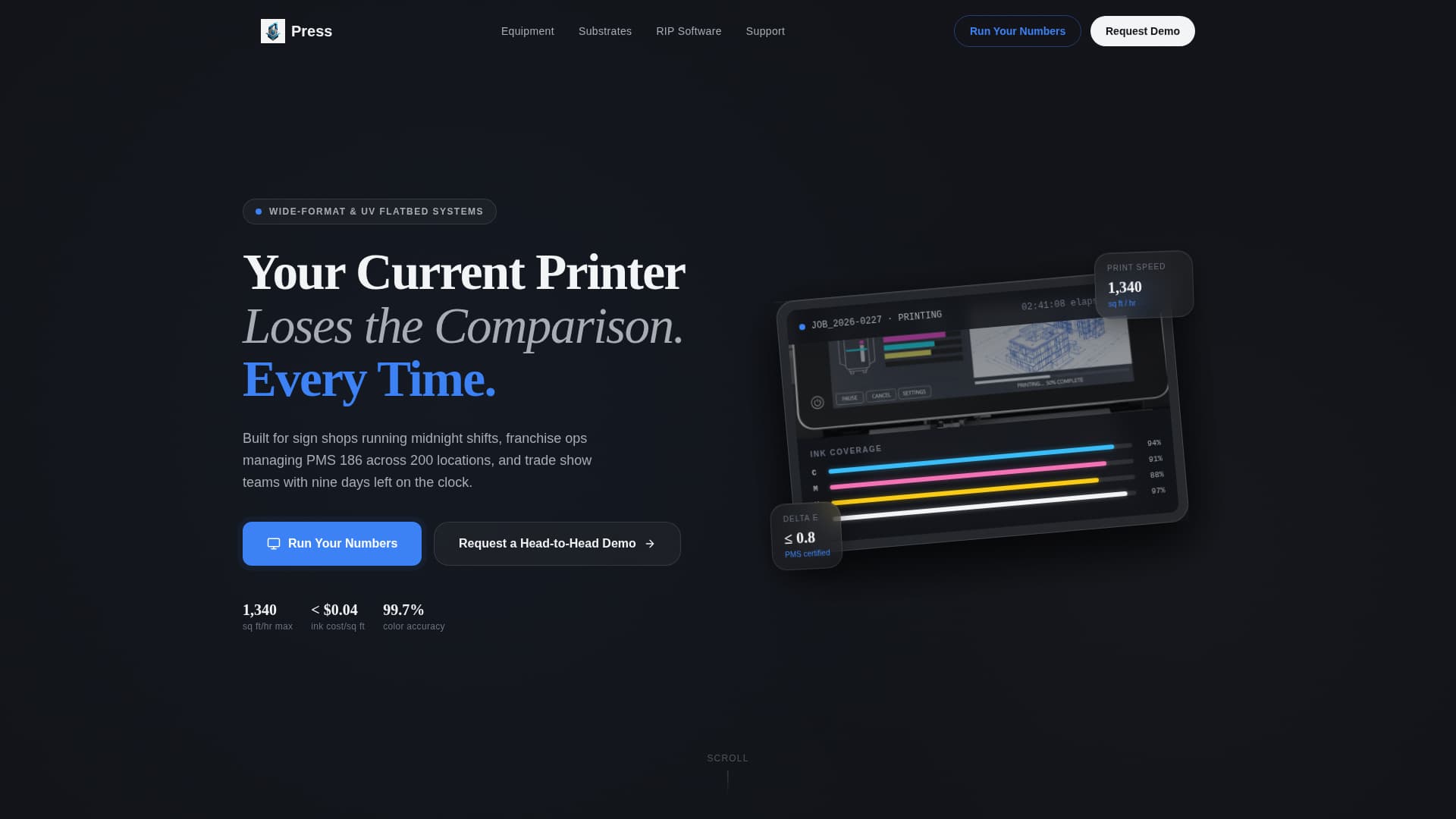Imprint — Professional Print Shop Landing Page Template