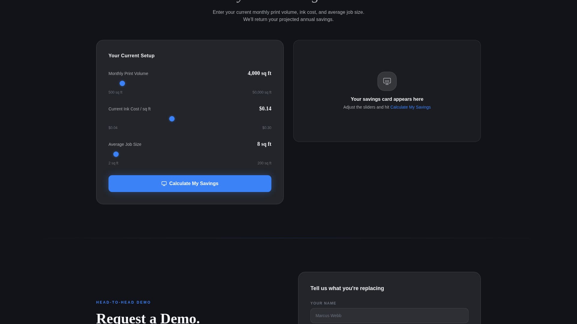 Imprint — Professional Print Shop Landing Page Template