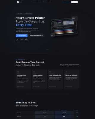 Imprint — Professional Print Shop Landing Page Template