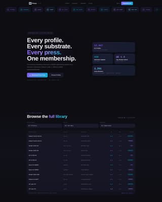 Printing Digital Presence Portfolio Website Template