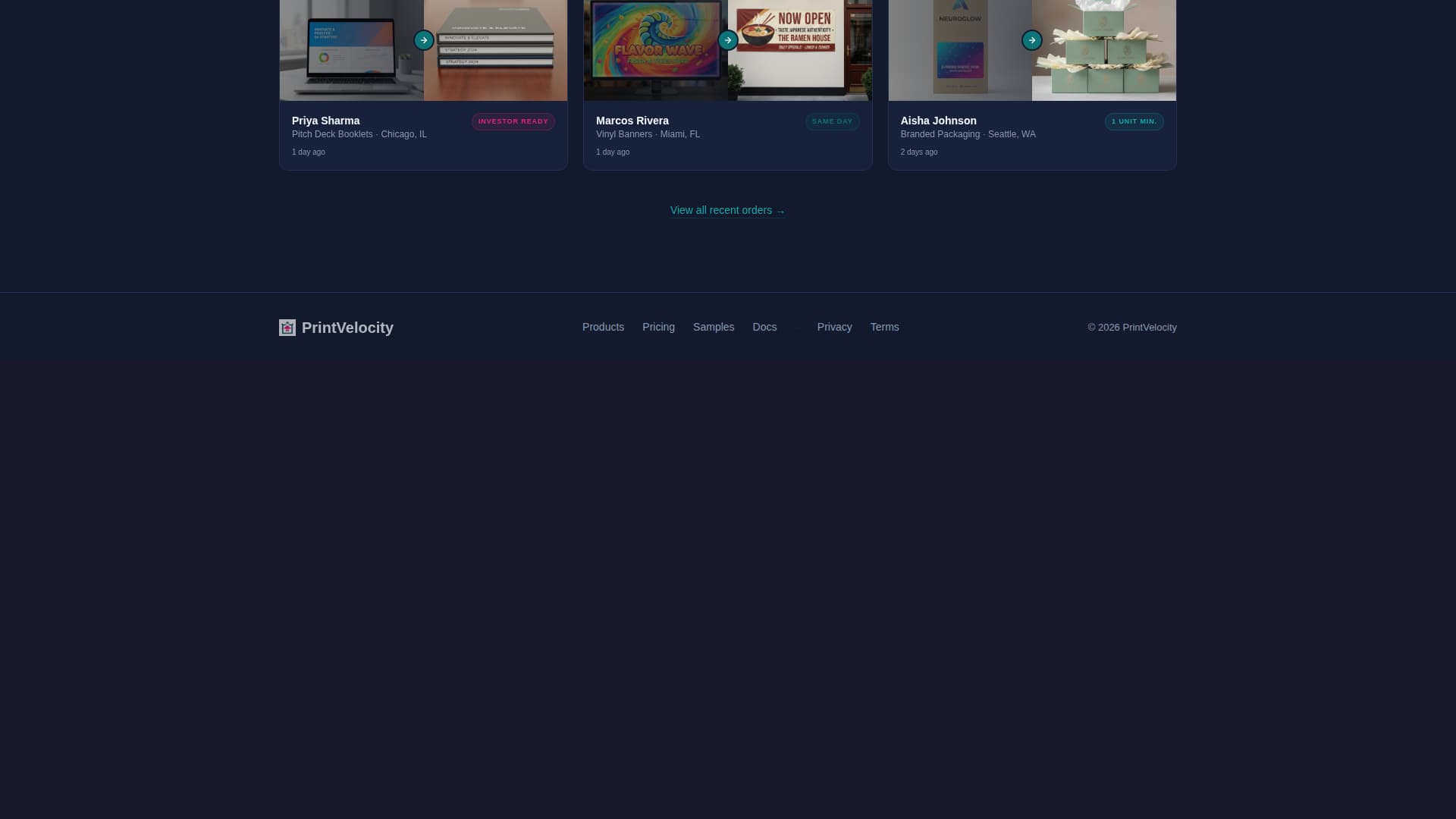 Launchpad - Zerofriction Printing Landing Page Template