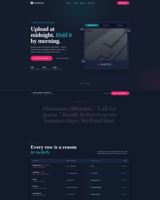 Launchpad - Zerofriction Printing Landing Page Template