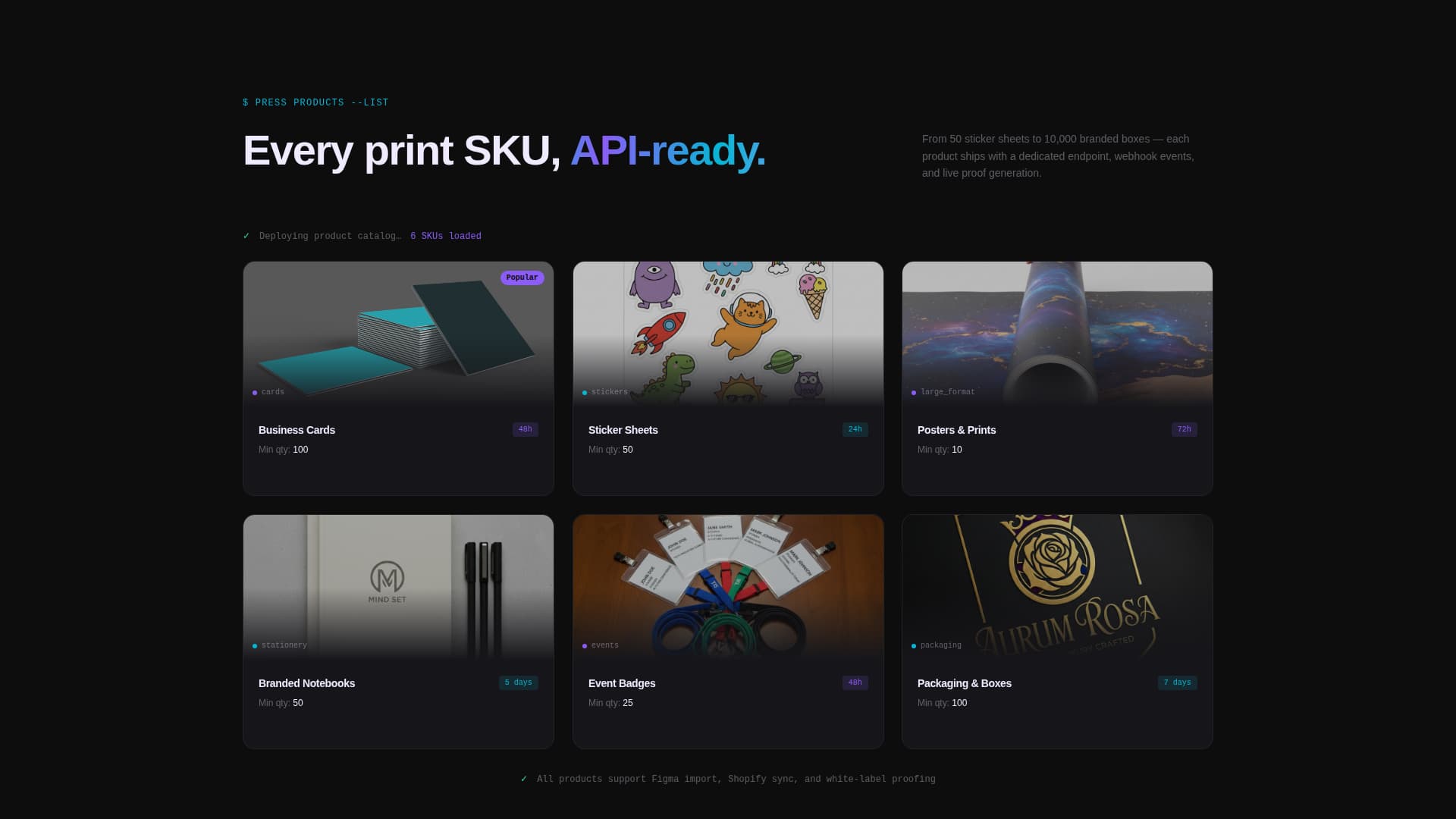 Press - Instant Printing Landing Page Template