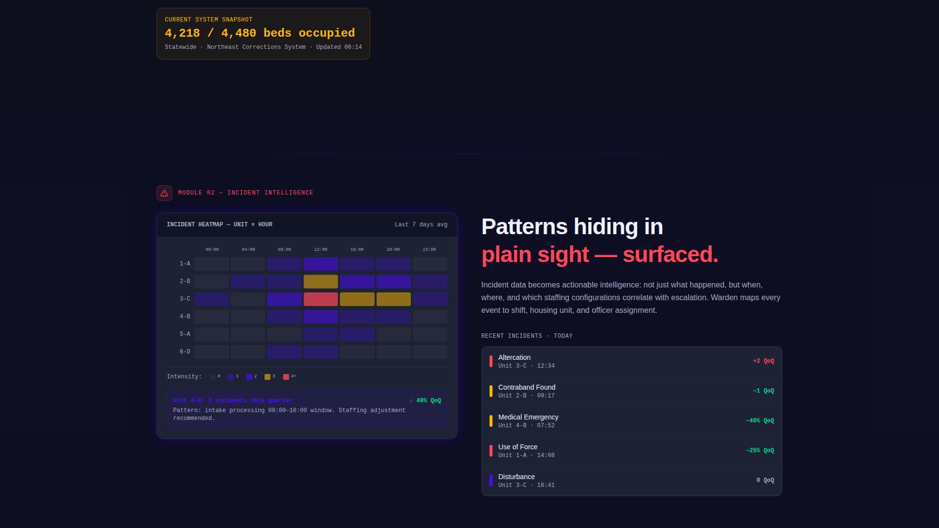 Warden - Powerful Corrections Landing Page Template