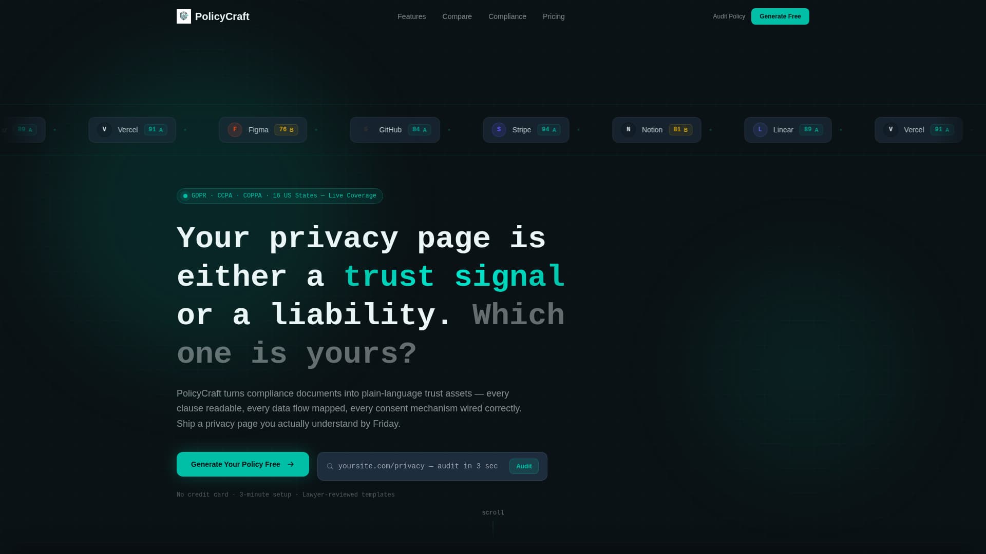 Policy & Legal Documentation Privacy Policy Website Template