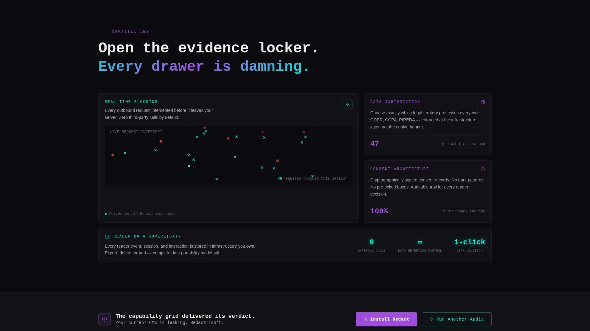 Privacy-First Enterprise Software Privacy Policy Website Template