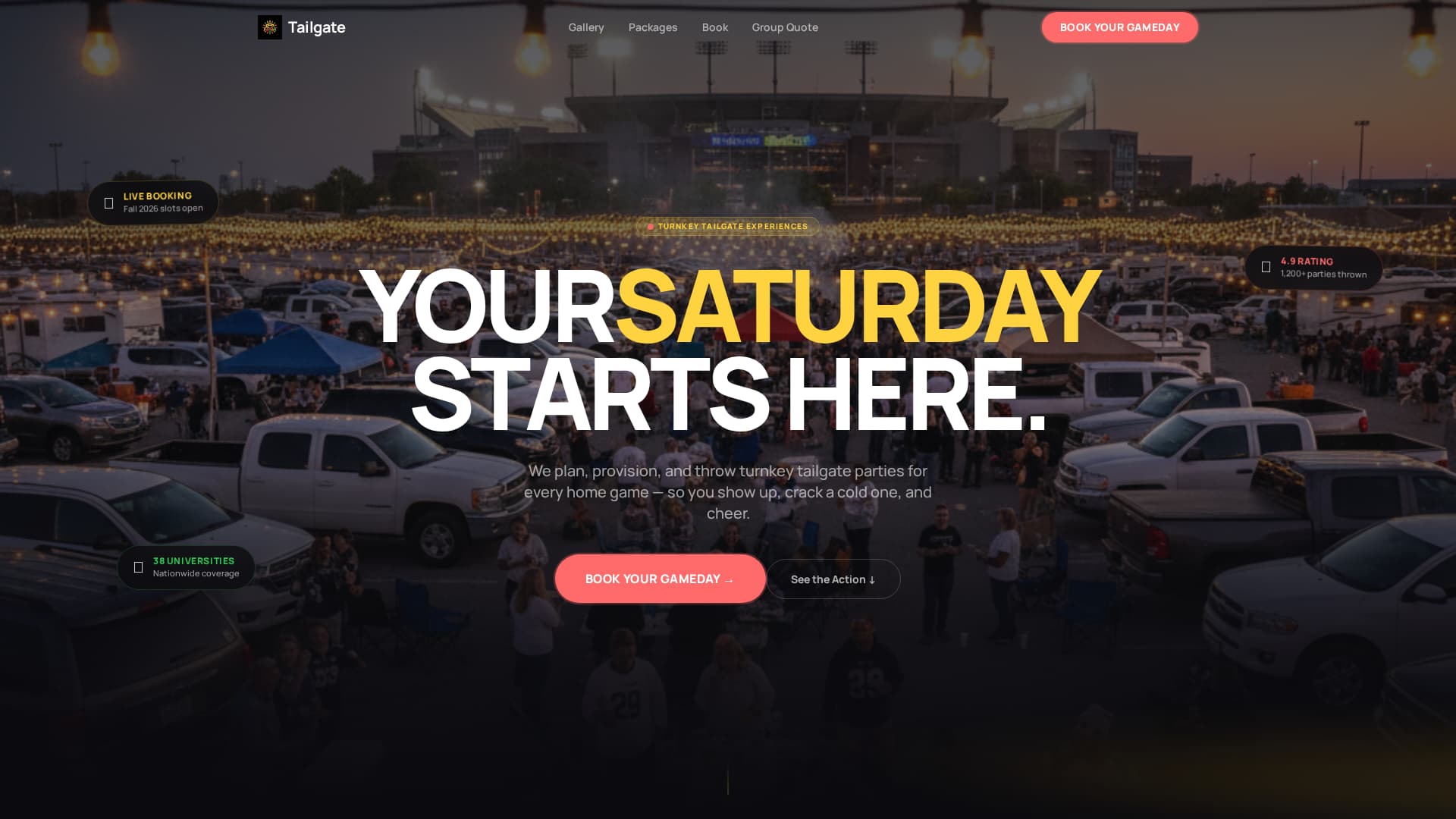 Football (American) Leagues Advanced Booking Website Template