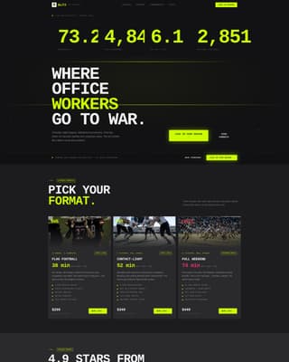 Football (American) Leagues Booking Website Template