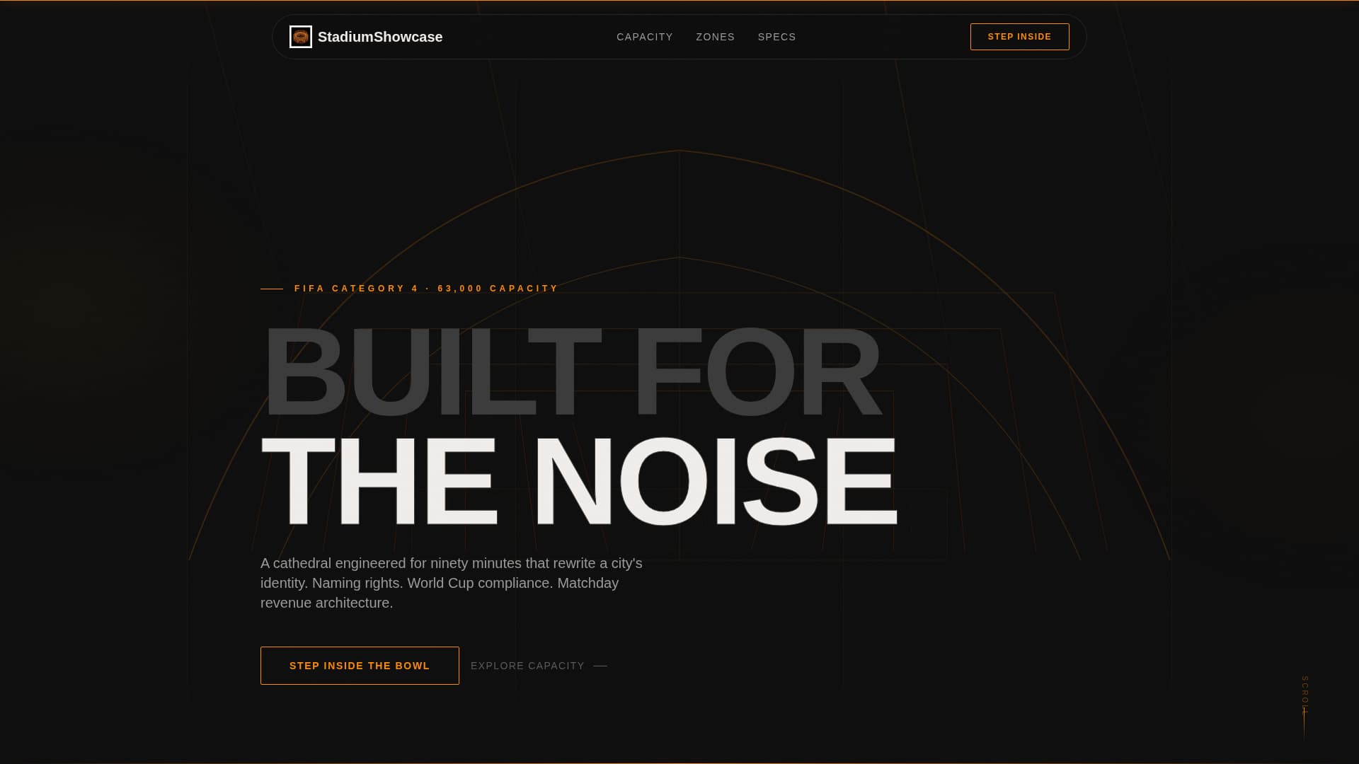 Stadium & Arena Professional Website Template