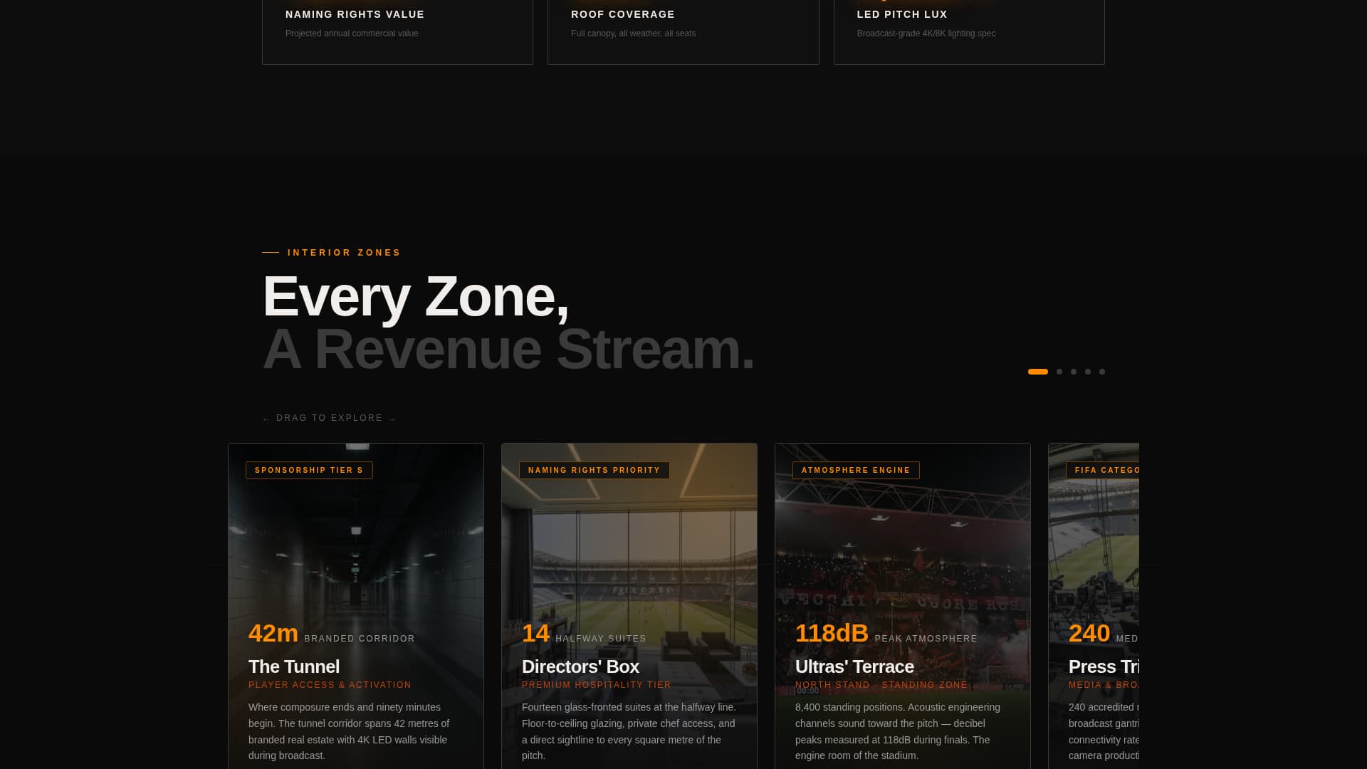 Stadium & Arena Professional Website Template