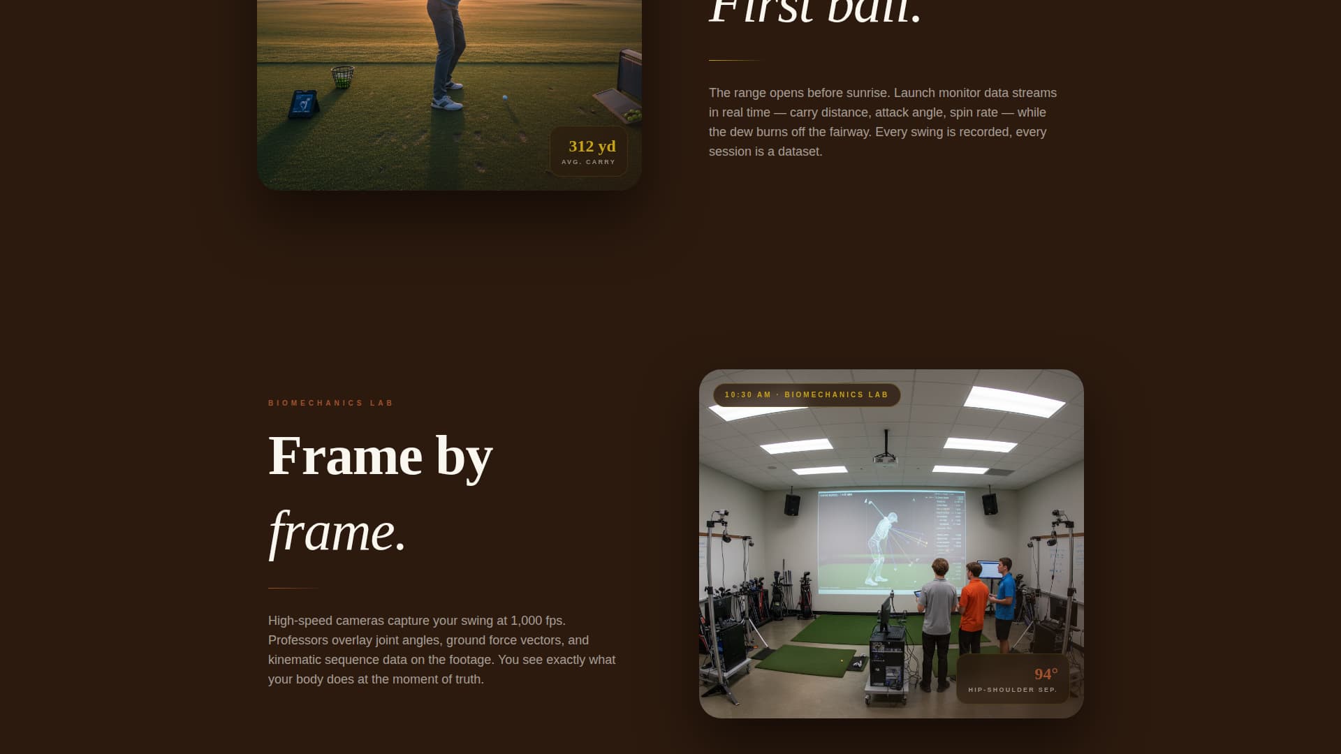 Golf Leagues Careers Website Template