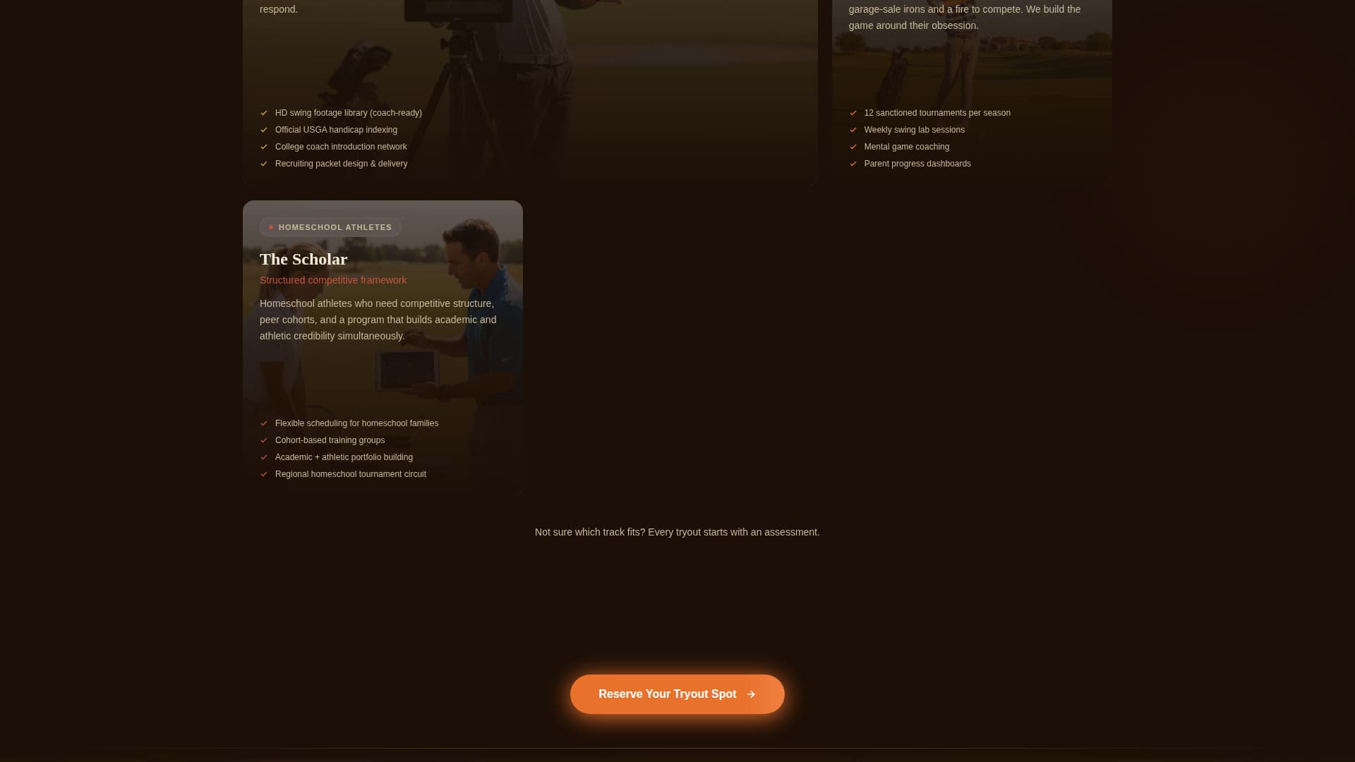 Fairway — Championship Golf Course Landing Page Template