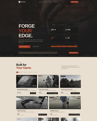 Golf Leagues Professional Website Template