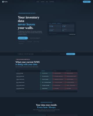 Manifest - Secure Warehouse Landing Page Template