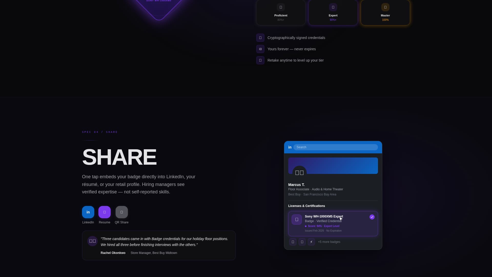 Badge - Powerful Credentialing Landing Page Template