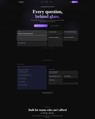 FAQ & Support Page FAQ Website Template