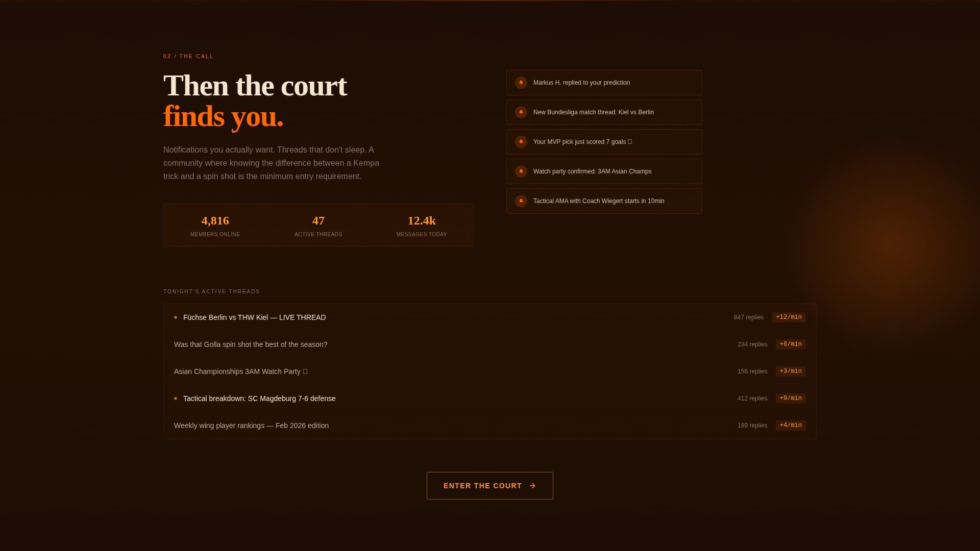 Handball Professional Website Template