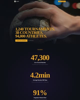 Arena — Dynamic Team Handball Landing Page Template