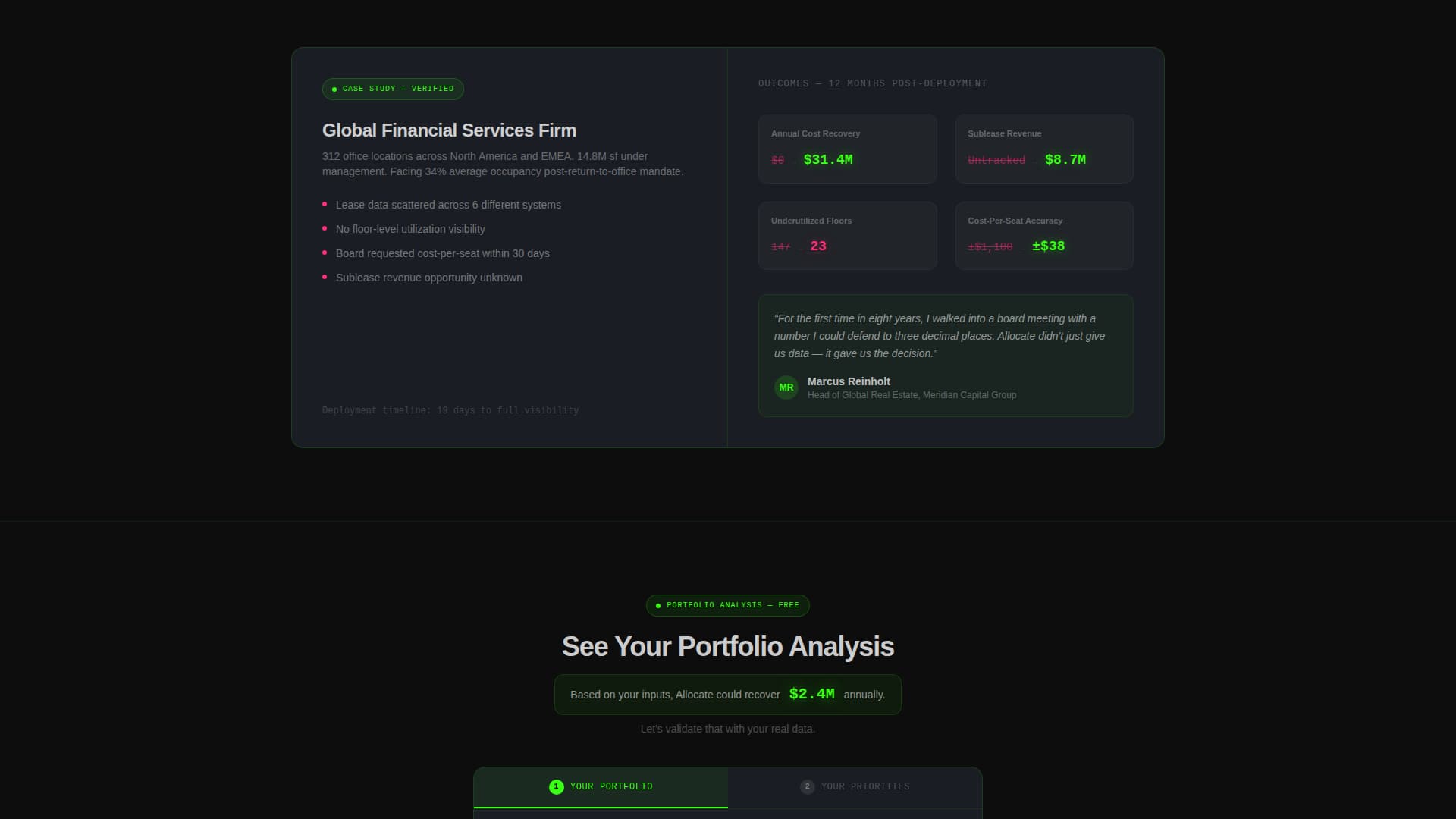 Allocate - Powerful Proptech Landing Page Template