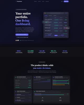 PropTech Startup Portfolio Website Template