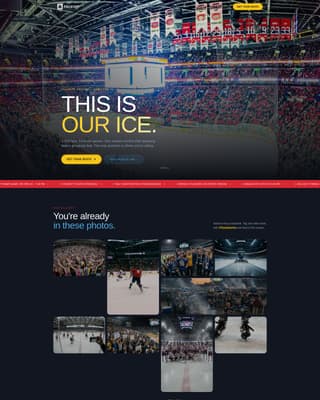 Ice Hockey Leagues Advanced Professional Website Template