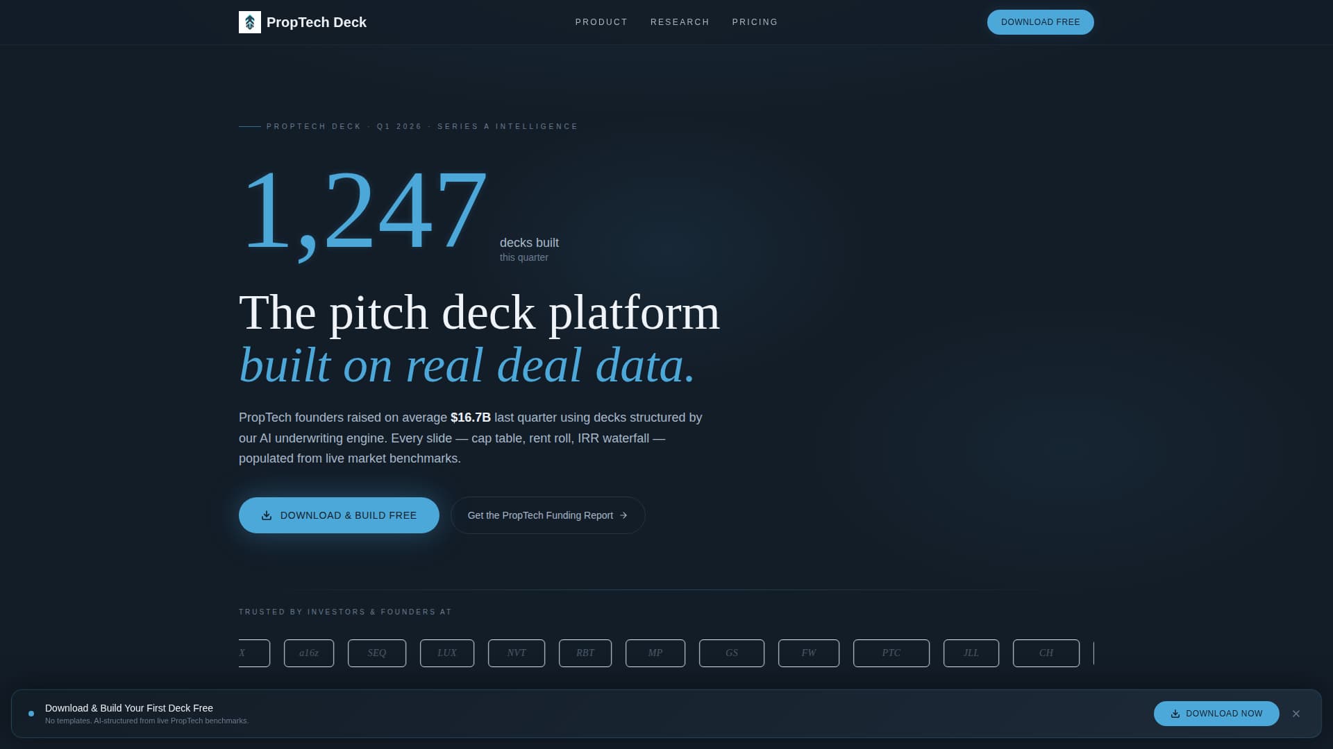 PropTech Startup Specialist Professional Website Template