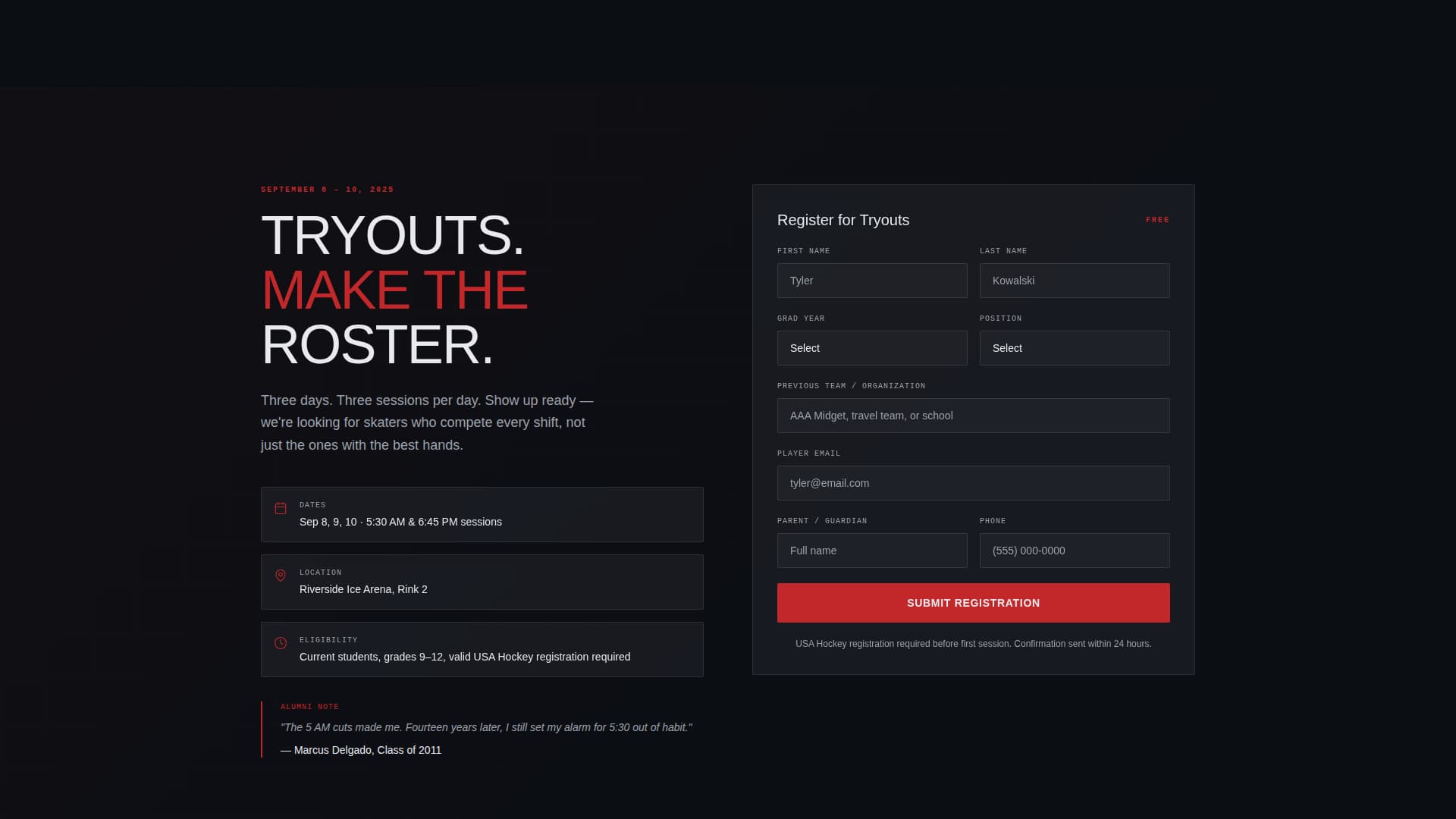 Ice Hockey Leagues Expert Professional Website Template
