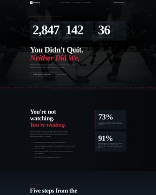 Ice Hockey Leagues Specialist Professional Website Template