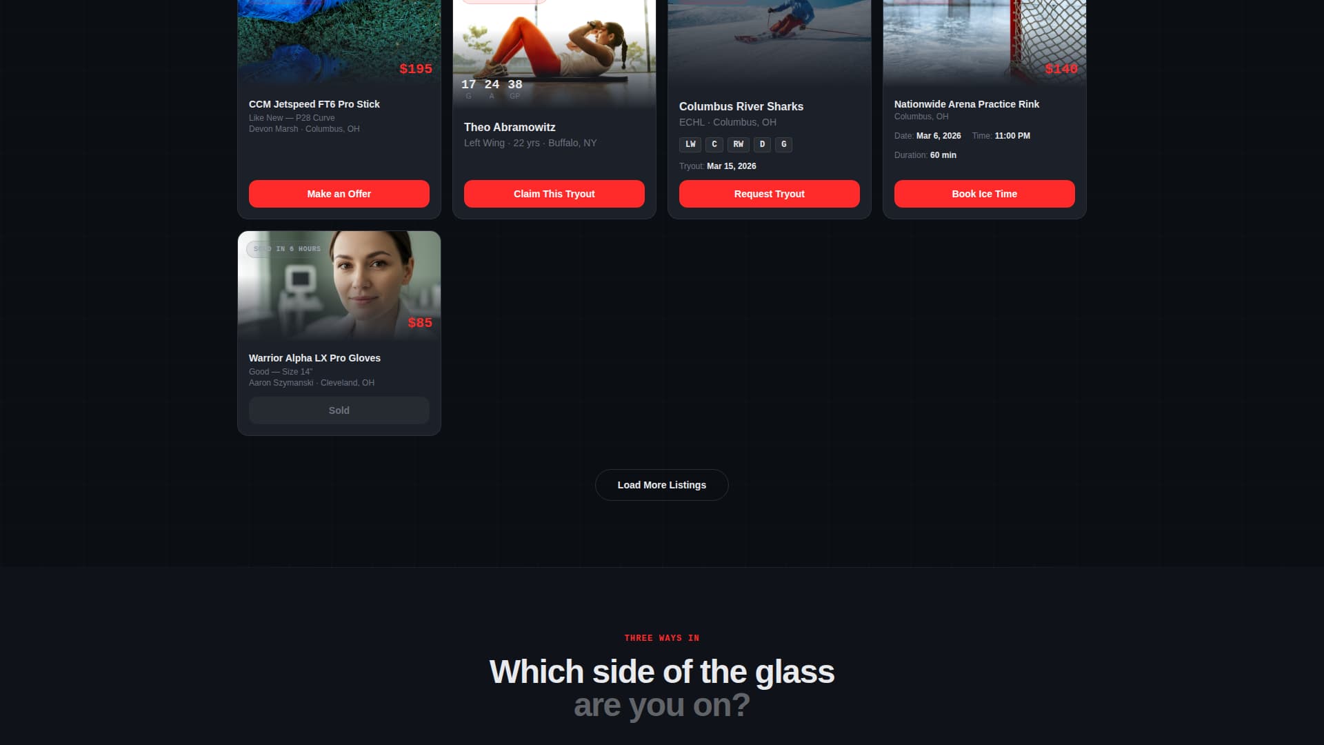 Ice Hockey Leagues Complete Professional Website Template