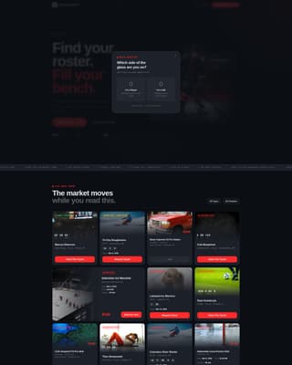 Ice Hockey Leagues Complete Professional Website Template