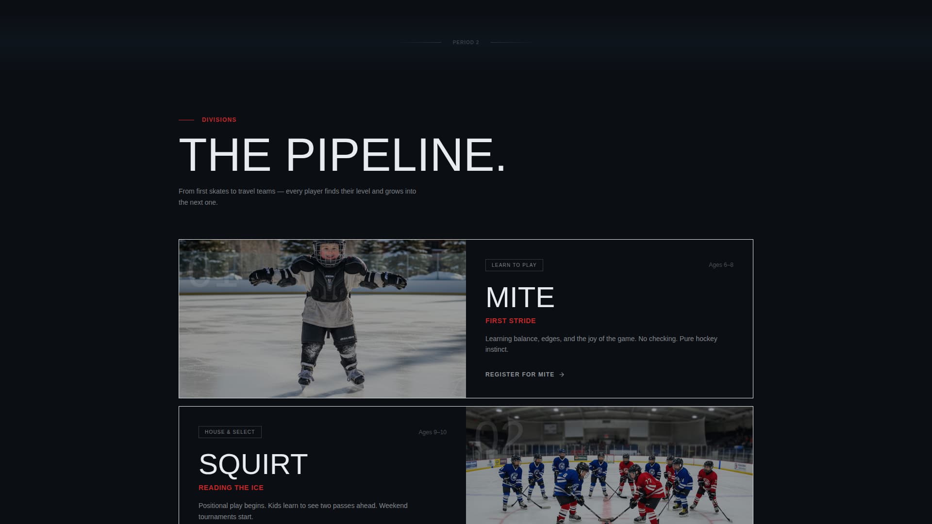 Clash — High-Voltage Ice Hockey Landing Page Template