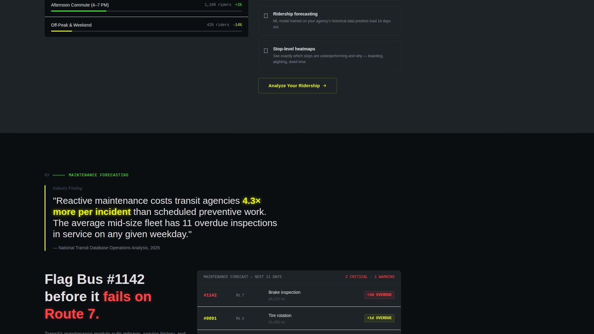 Public Transit Vertical SaaS Privacy Policy Website Template
