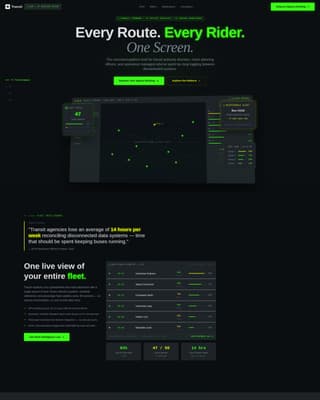 Public Transit Vertical SaaS Privacy Policy Website Template