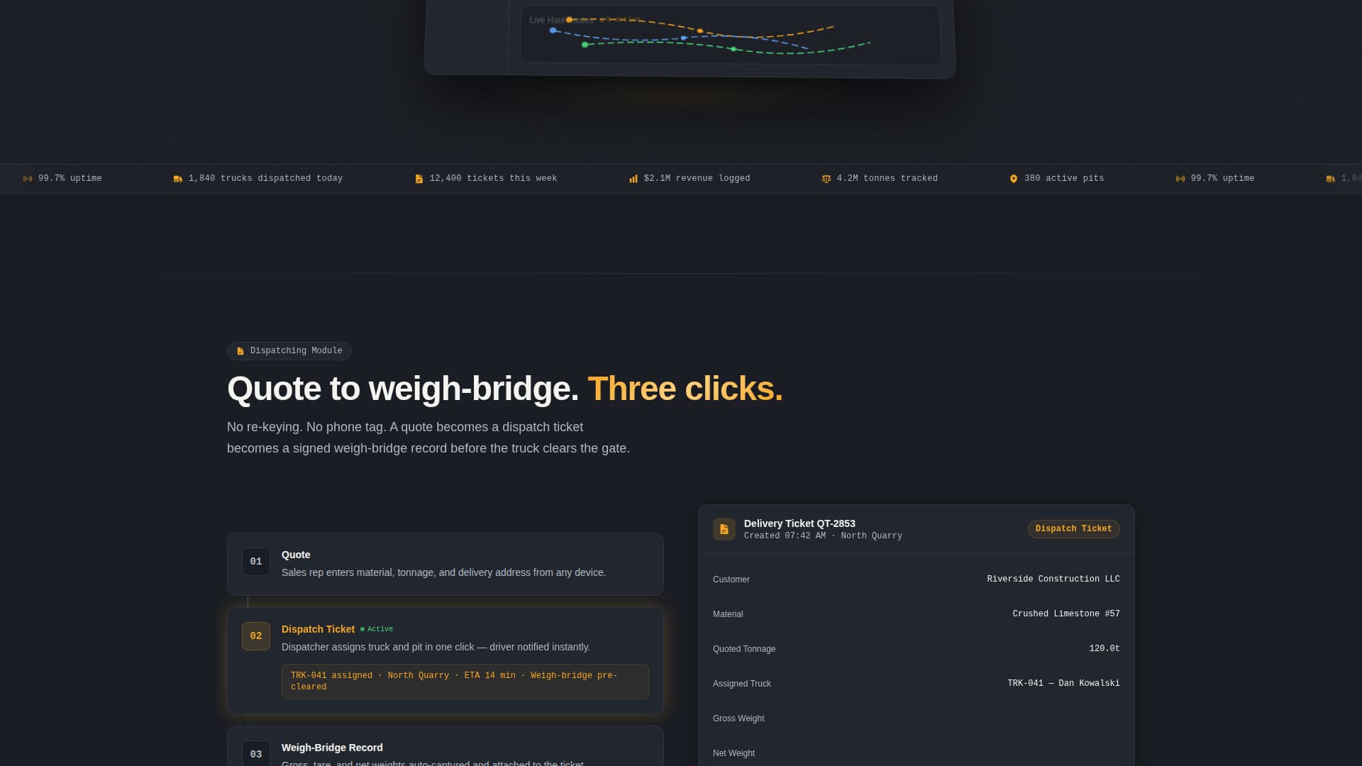 Quarry Vertical SaaS Reviews Website Template