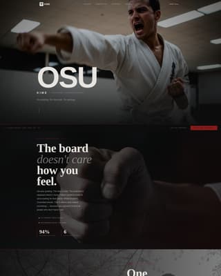 Kime - Immersive Karate Landing Page Template