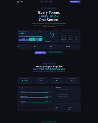 Quarry Vertical SaaS Booking Website Template